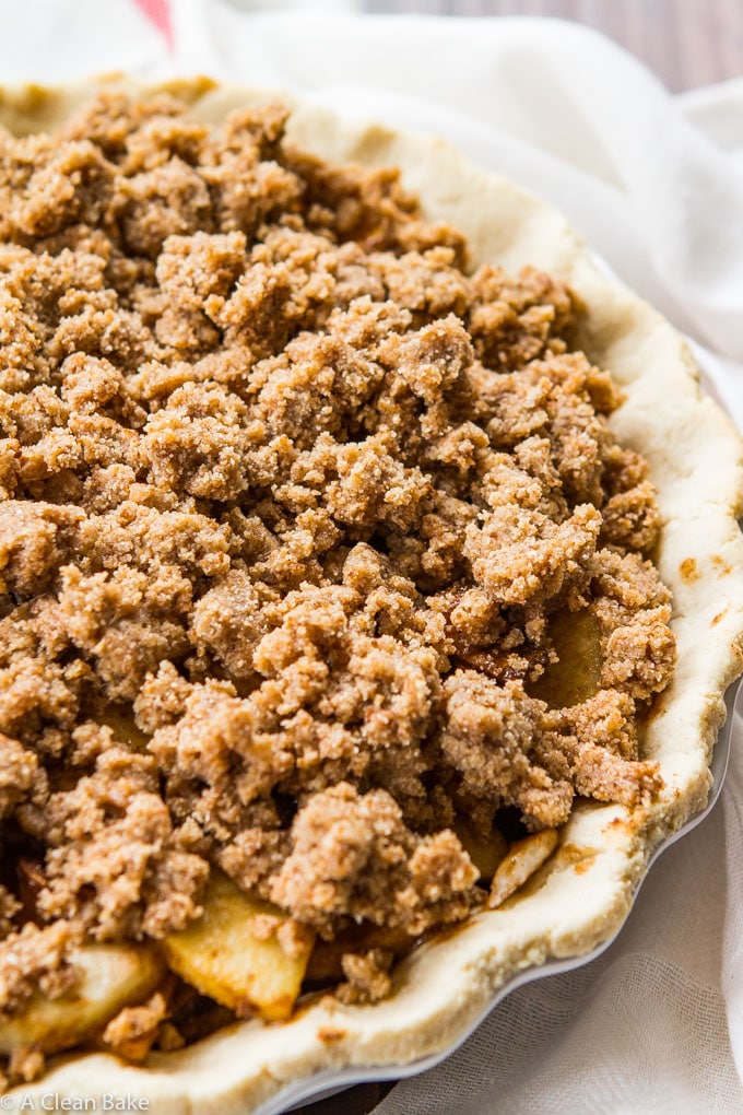 Paleo Apple Pie with Crumb Topping (gluten free, grain free, dairy free)
