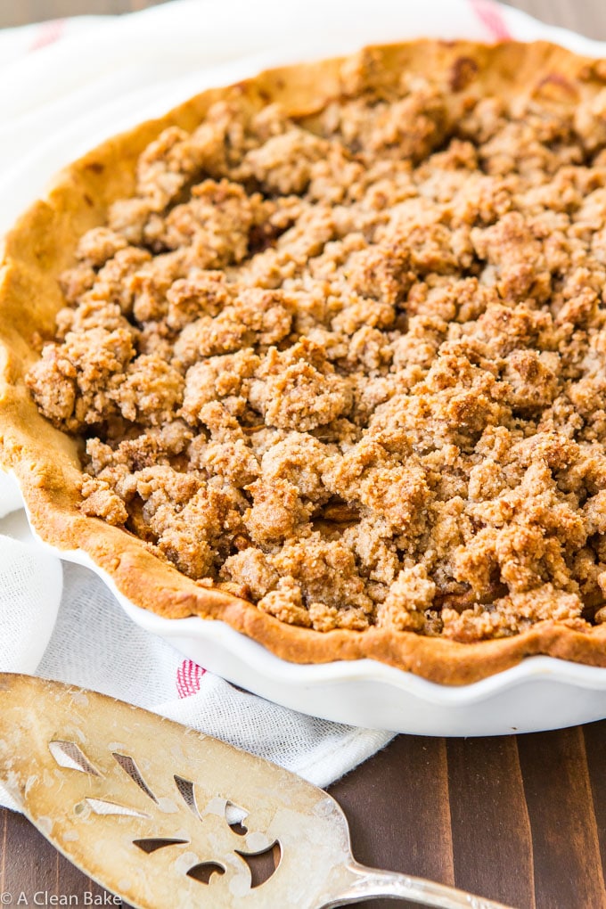 Paleo Apple Pie with Crumb Topping (gluten free, grain free, dairy free)