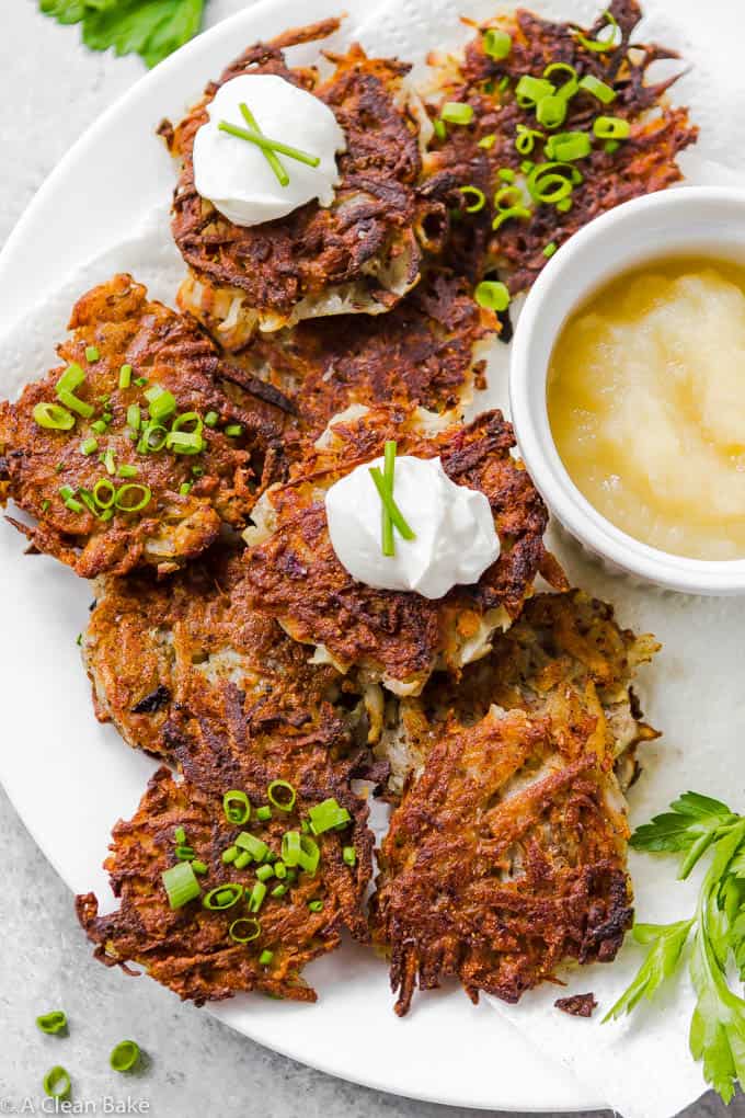 Potato Latkes (Egg Free, Gluten free, Vegan)