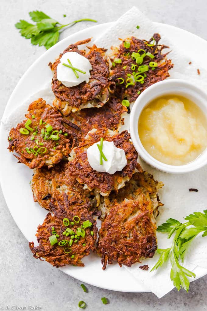 Potato Latkes (Egg Free, Gluten free, Vegan)