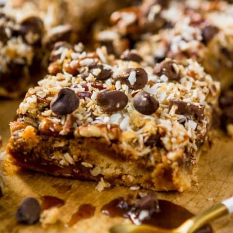 A gluten free and paleo version of the classic magic cookie bars