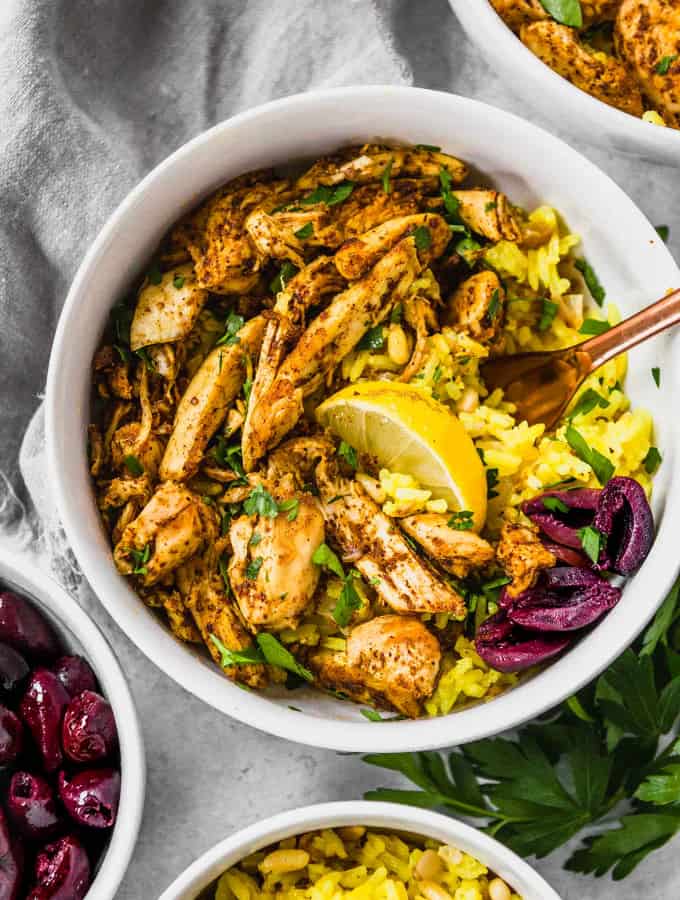 Slow Cooker Chicken Shawarma (Gluten free, Paleo, Low Carb, Whole30)