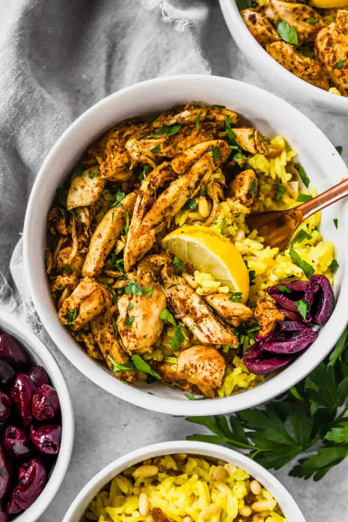 Slow Cooker Chicken Shawarma (Gluten Free, Paleo, and Whole30)