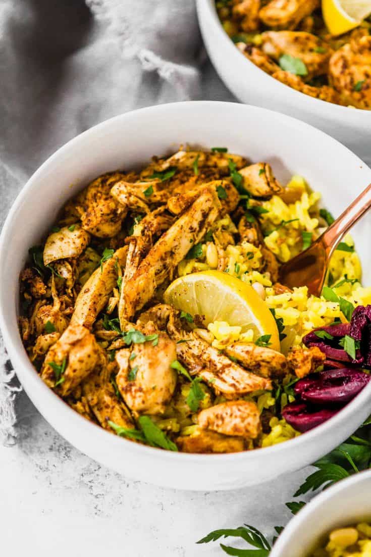 Slow Cooker Chicken Shawarma (Gluten Free, Paleo, and Whole30)