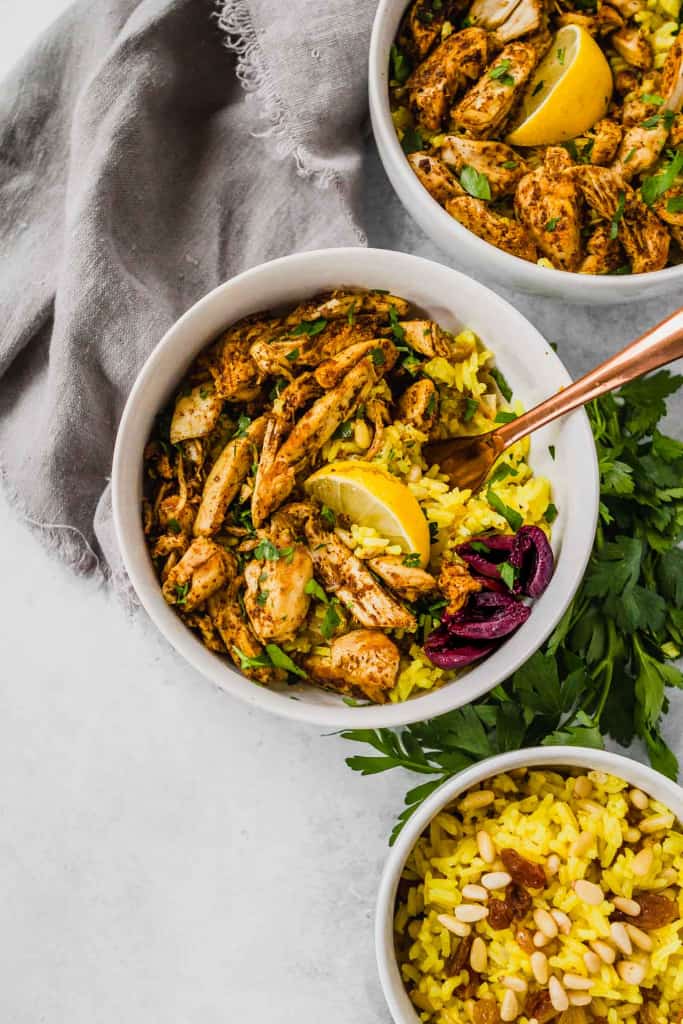 Slow Cooker Chicken Shawarma (Gluten free, Paleo, Low Carb, Whole30)