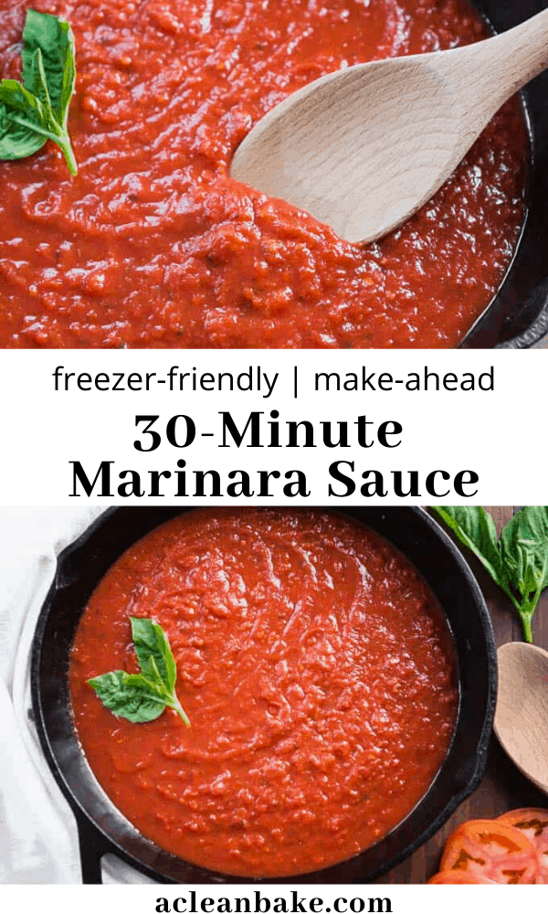 Quick Marinara Sauce (in 30 Minutes or Less!)