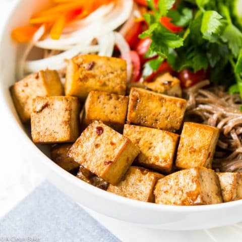 5 Ingredient Baked Tofu Recipe (vegan, gluten free)
