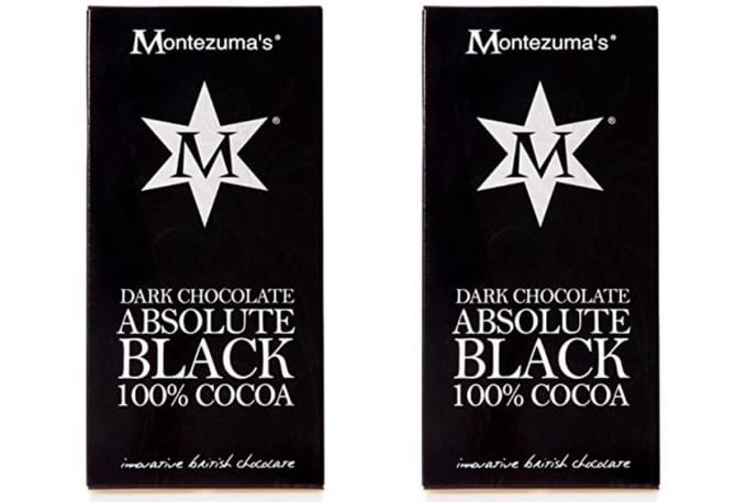 100% cocoa dark chocolate