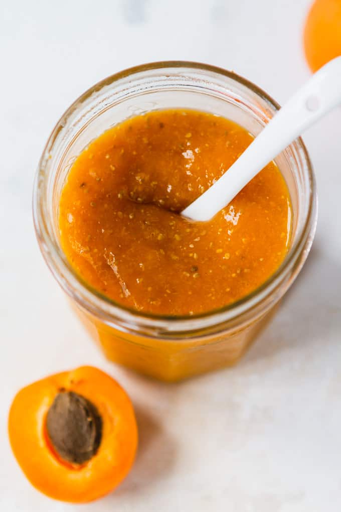 Quick Apricot Jam (Naturally Sweetened) A Clean Bake