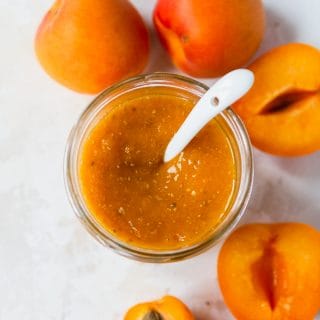 Quick Apricot Jam with Chia Seeds
