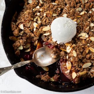 Raspberry Nectarine Crisp (gluten free, paleo, and vegan)