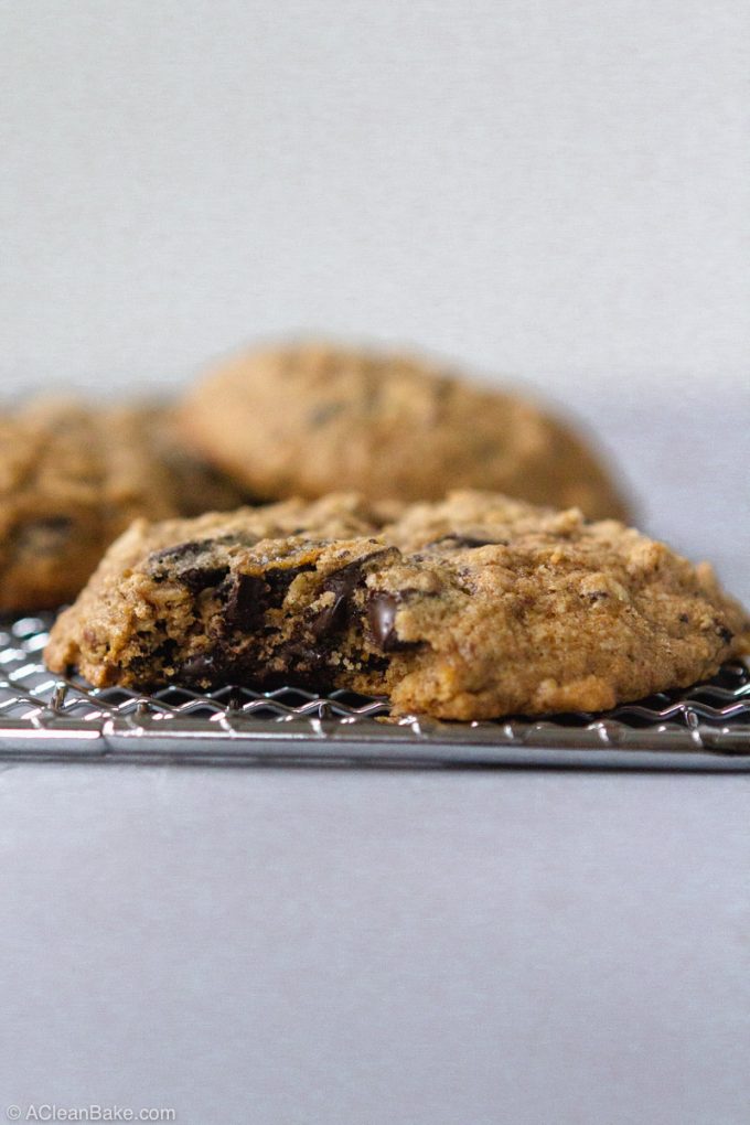 Gluten Free Lactation Cookies on a cooling rack