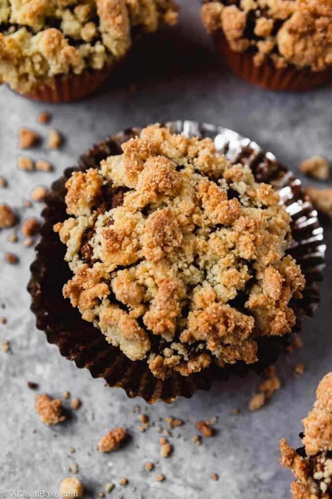 paleo pumpkin muffin on the table