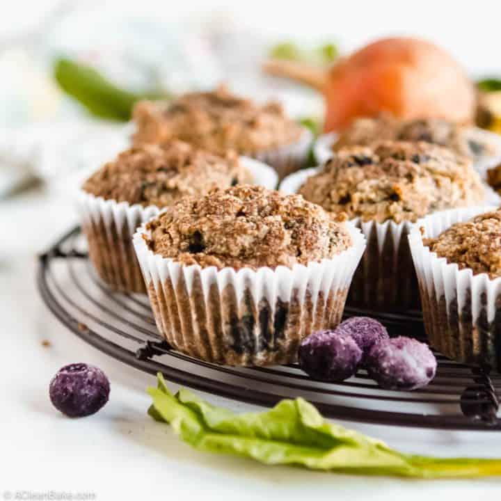 Kid Friendly Gluten Free and Paleo Beet-Blueberry Muffins #glutenfree #glutenfreemuffins #paleo #paleomuffins #glutenfreebreakfast #paleobreakfast #healthybreakfast #glutenfreesnack #snackrecipe #breakfastrecipe #healthymuffins #paleosnack #paleosnackrecipe #healthybreakfast #healthybreakfastrecipe