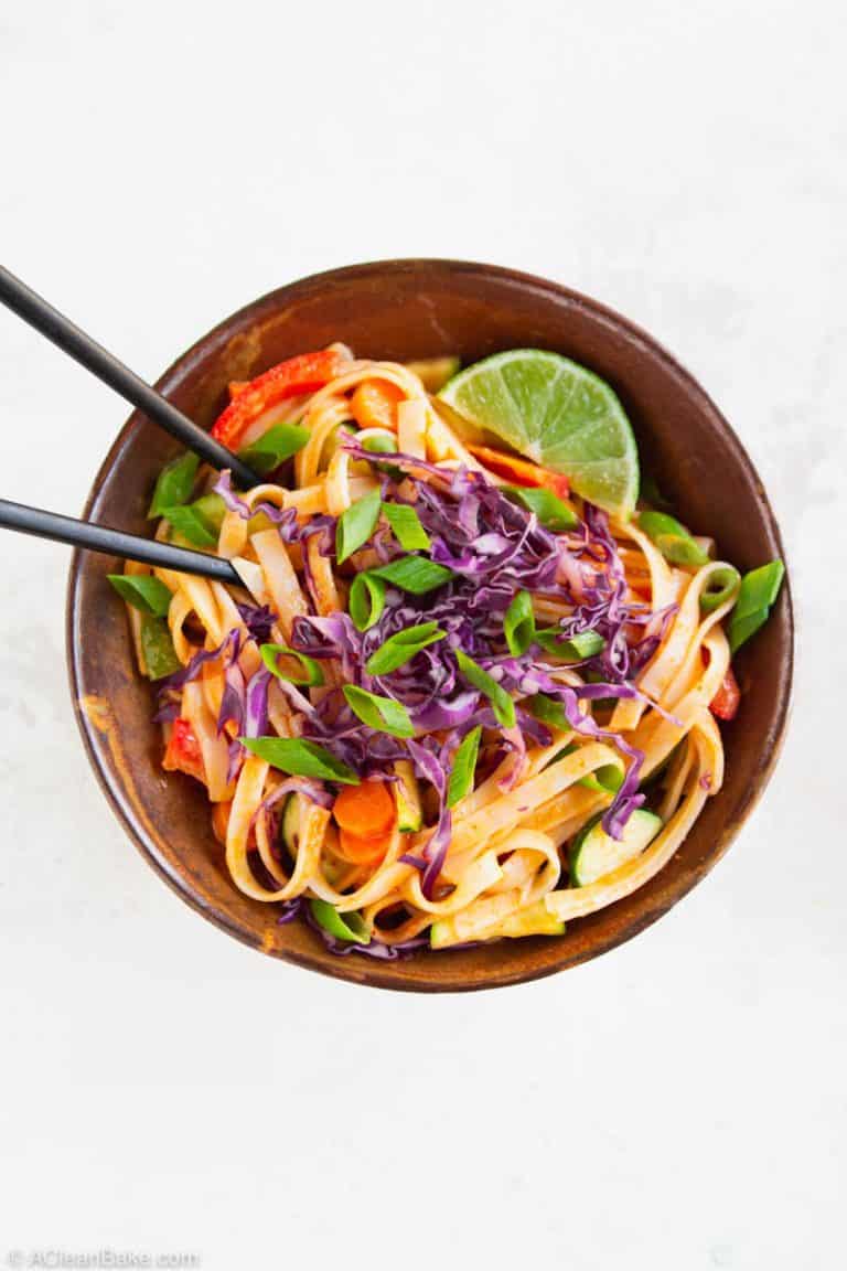 20Minute Curry Noodles (Gluten Free & Vegan)