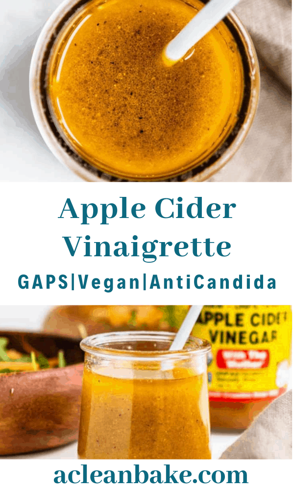 Apple Cider Vinaigrette (gluten free, paleo & vegan) A Clean Bake