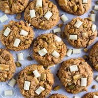 Gluten Free and Paleo Pistachio White Chocolate Chunk Cookies