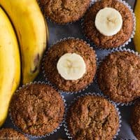 Paleo & Gluten Free Banana Muffins