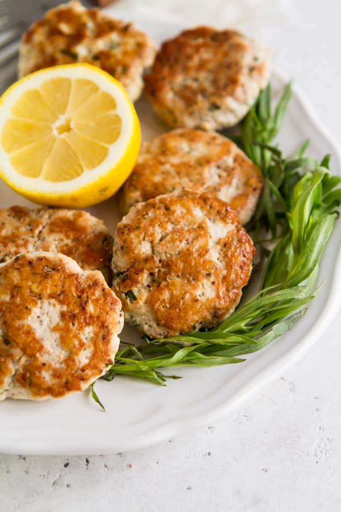 Lemon Tarragon Turkey Sausage - A Clean Bake