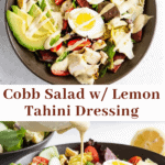 Whole30 Cobb Salad with Lemon Tahini Dressing